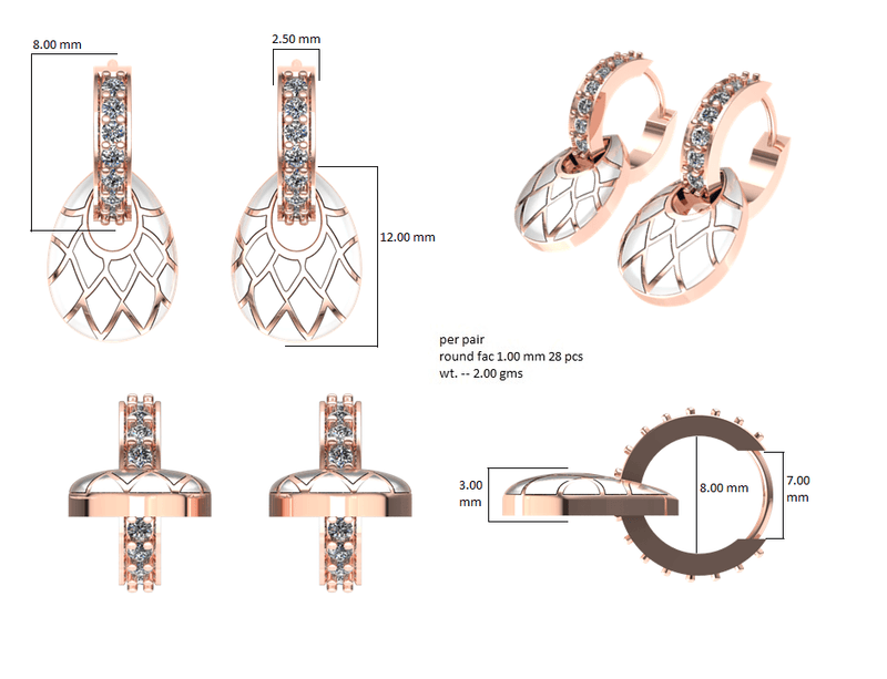 Moroccan Muse: The Elegance Collection – Set of 4 Handcrafted Earrings