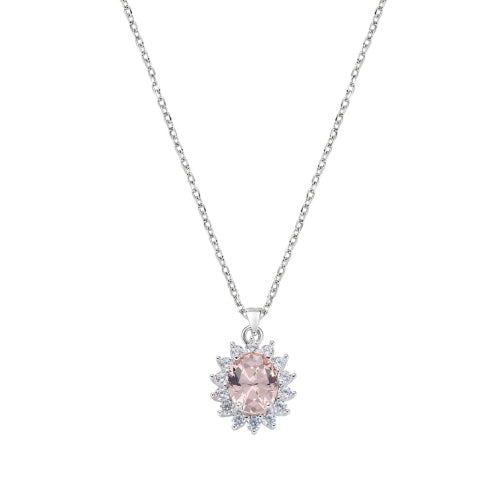 Royal Lady Charm Necklace in Sterling Silver