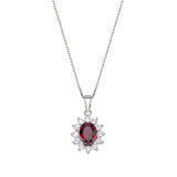 Royal Lady Charm Necklace in Sterling Silver