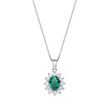 Royal Lady Charm Necklace in Sterling Silver