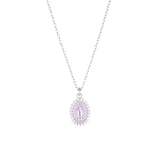 Miraculous Mary Charm Necklace in Sterling Silver