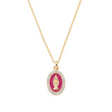 Miraculous Mary Charm Necklace in Sterling Silver