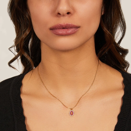 Miraculous Mary Charm Necklace in Sterling Silver