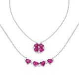 Quadricuore Magnetic Necklace in Sterling Silver