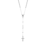 Rosary Necklace in Sterling Silver