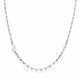 Rosary Necklace in Sterling Silver