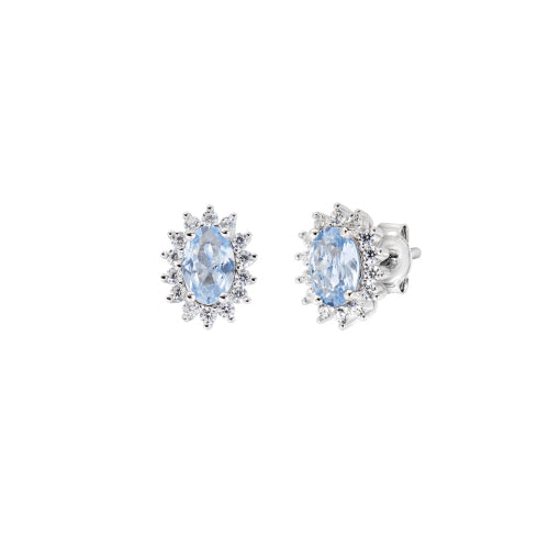 Royal Lady Stud Earrings in Sterling Silver