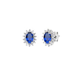 Royal Lady Stud Earrings in Sterling Silver