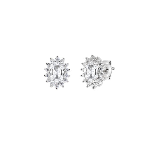 Royal Lady Stud Earrings in Sterling Silver