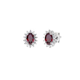 Royal Lady Stud Earrings in Sterling Silver