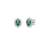 Royal Lady Stud Earrings in Sterling Silver